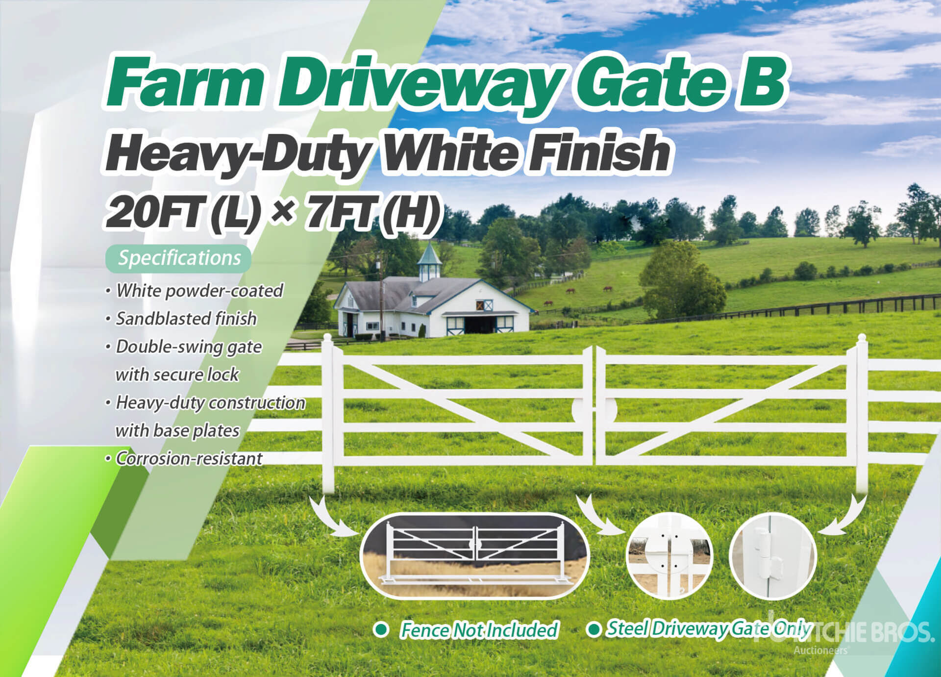 2025 Chery Industrial 20 ft Farm Heavy Duty Puerta de entrada (Unused)