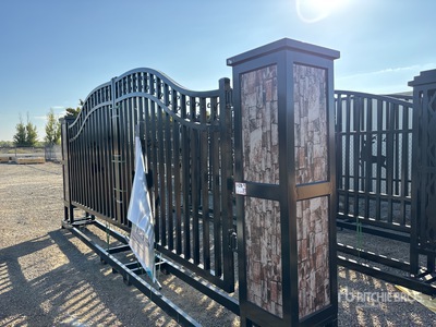 2025 Chery Industrial 20 ft x 7 ft 5 in Steel Heavy Duty Bi-Parting Driveway Gate (Unused)