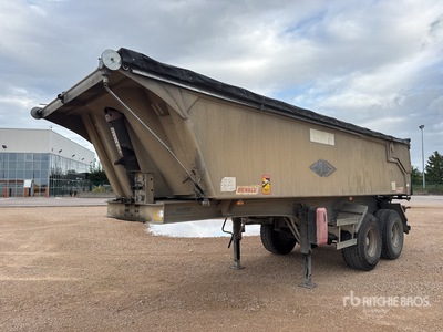 2010 Benalu C33 T/A Semi-Remorque Benne 2 Essieux End Dump Trailer