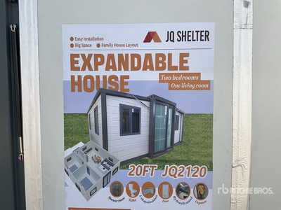 JQ SHELTER JQ2120 2.2 m x 5.9 m Expandable Container House Storage Building (Unused)