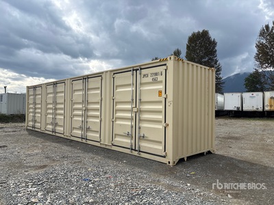 2025 40 ft High Cube Multi-Door Storage Container (Unused)