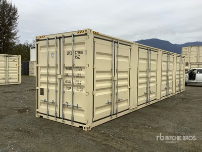 2025 40 ft High Cube Multi-Door Storage Container