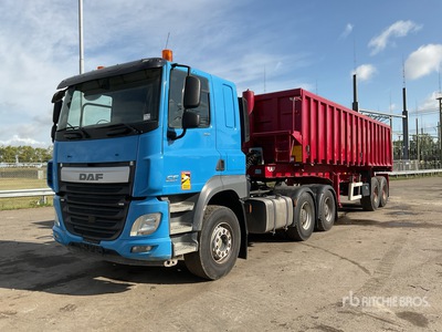 2017 DAF CF460 6x4 6x4 Ciągnik siodłowy T/A z kabiną sypialną