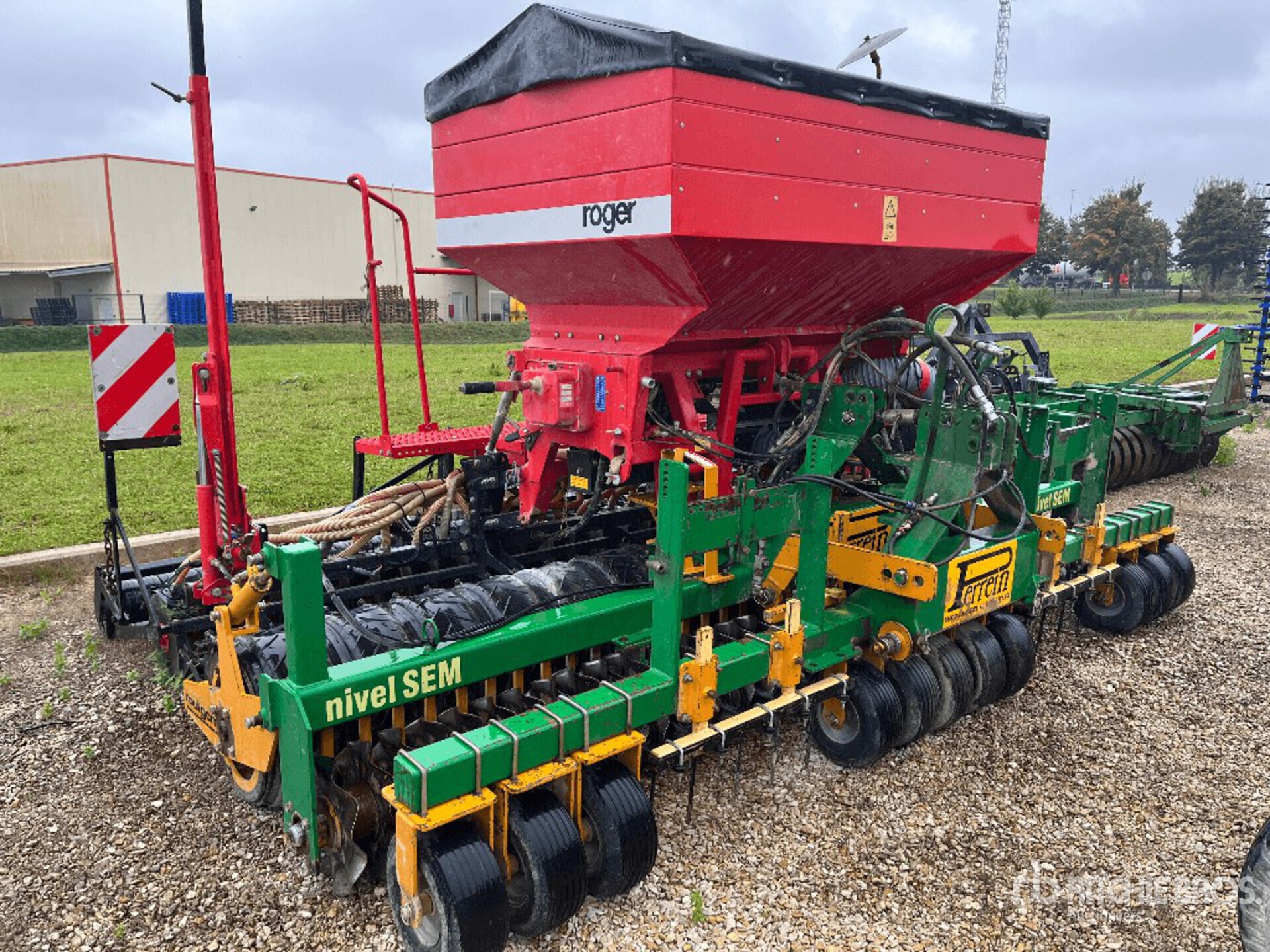 2001 Roger RTI 2 3-Point Combination Perrein Nivel Sem Harrow Disc Combine De Semis 4 m Air Seeder