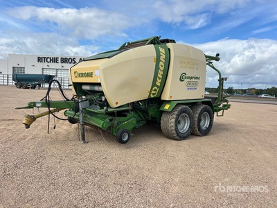 2012 Krone Comprima CV150XC Presse Enrubanneuse 2 Essieux T/A Enfardadora cilíndrica