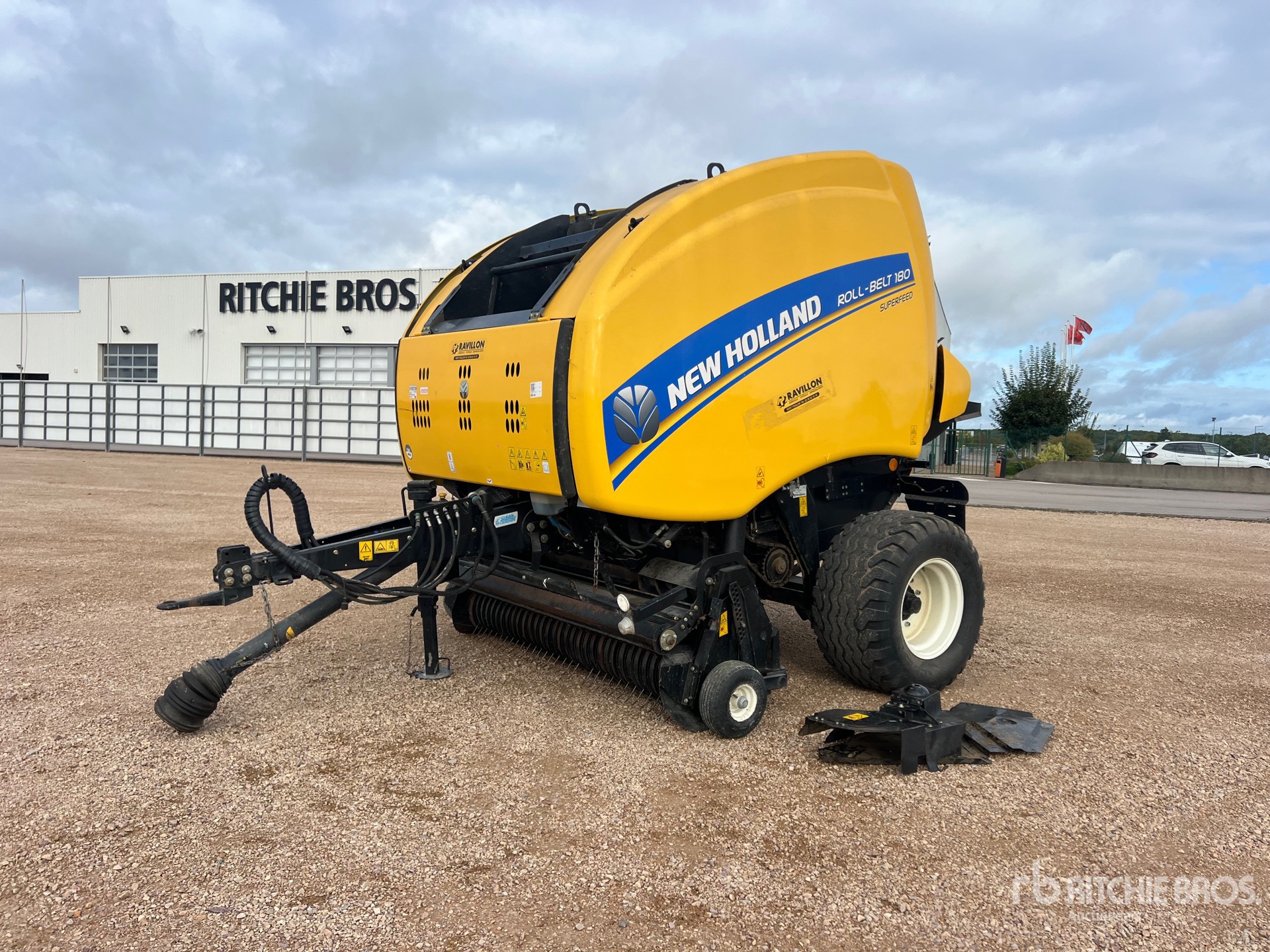 2015 New Holland Roll Belt 180 Presse A Balle Ronde Sur Essieu S/A Enfardadora cilíndrica