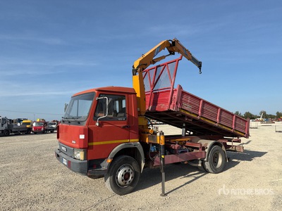 1990 Effer 6600 2S 2445 kg on Iveco 109-14 4x2 Dump Truck with Crane