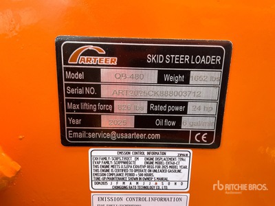 2025 ARTEER QB-480 Compact Track Loader (Unused)