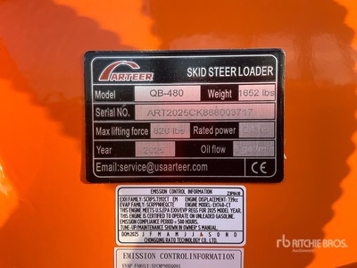 2025 ARTEER QB-480 Compact Track Loader (Unused)
