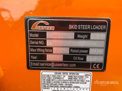 2025 ARTEER QB-480 Compact Track Loader (Unused)