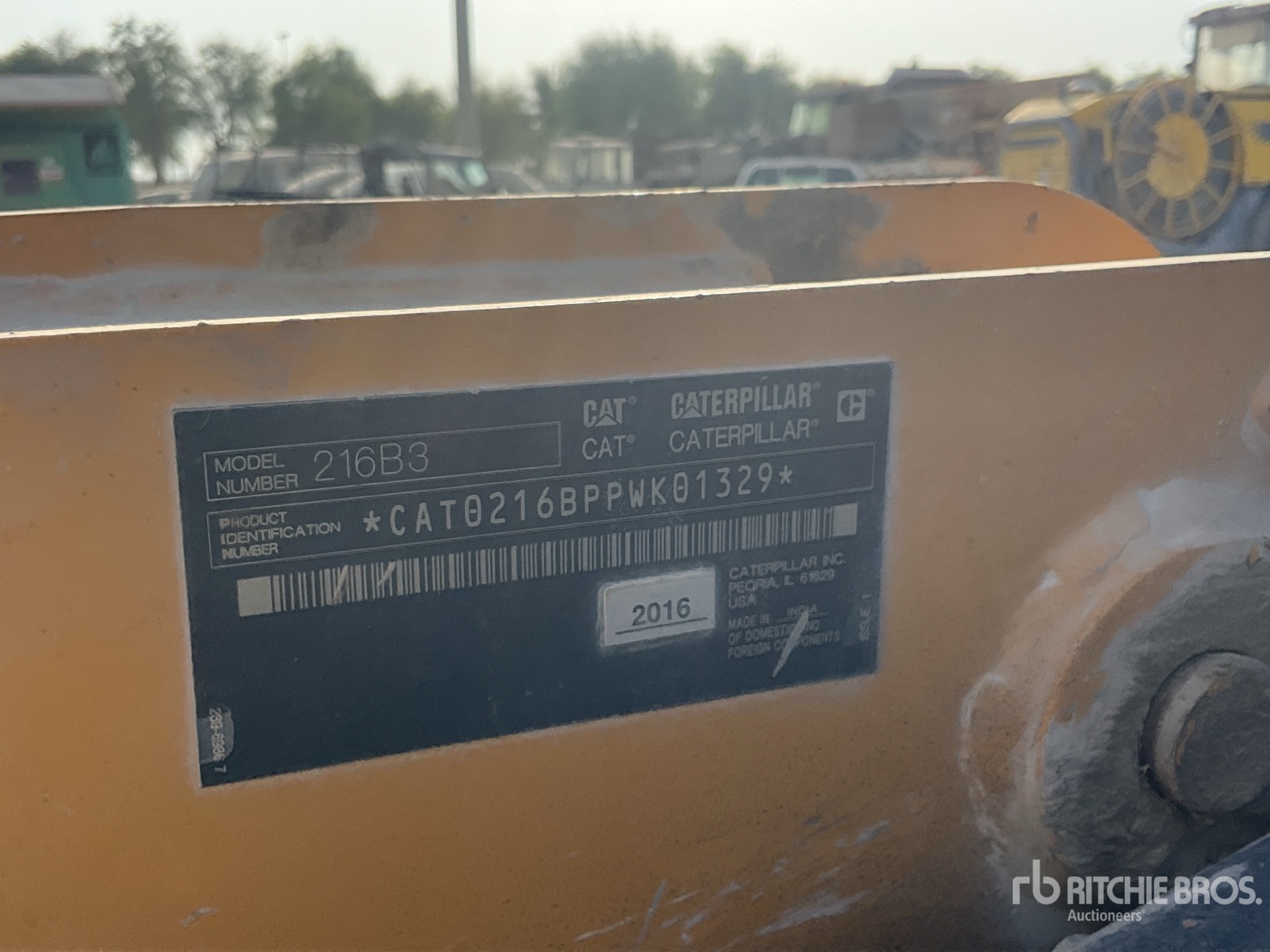 2016 Cat 216B3 Skid Steer Loader (Inoperable)
