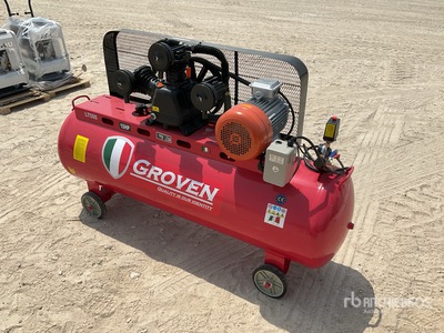 2025 Groven RT500LTR Mobile Electric 500 Litre Luchtcompressor (Unused)