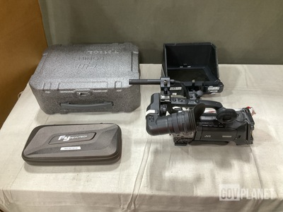 (1) Camcorder, (1) Viewfinder, (5) Handheld Stabilizers & Assorted Items