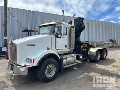 2006 Palfinger PL 32080 8500 kg Knuckle Boom on 2007 Kenworth T800 6x4 Truck Tractor w/Crane