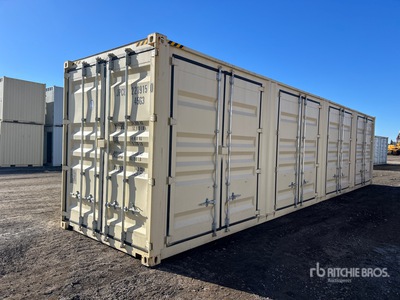 2025 40 ft High Cube Multi-Door Storage Container