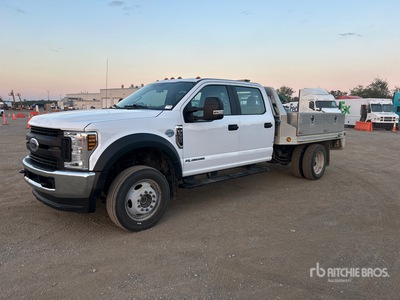 2019 Ford F-550 XL 4x4 Crew Cab Flatbed Truck