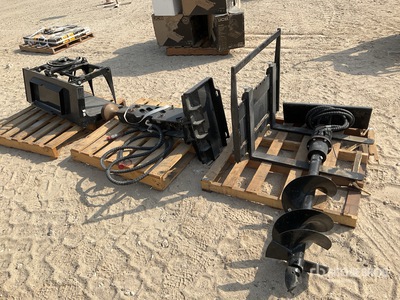 Quantity of (4) Mini Skid Steer Attachments (Unused)