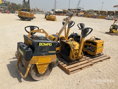 Quantity of (6) Bomag Plate Compactor w/ Walk Behind Roller