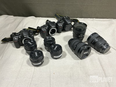 (6) Digital Cameras, (15) Assorted Camera Lenses & Assorted Items