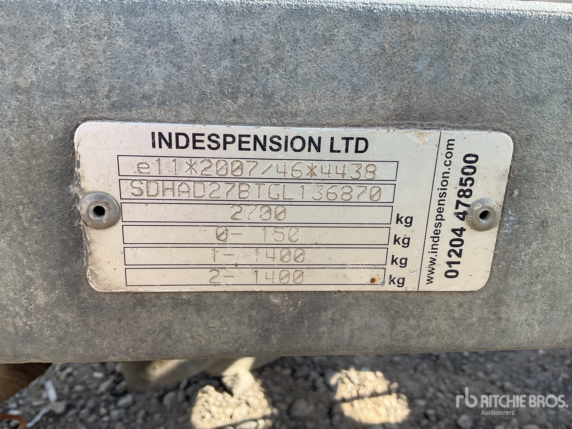 Indespension Equipment Trailer