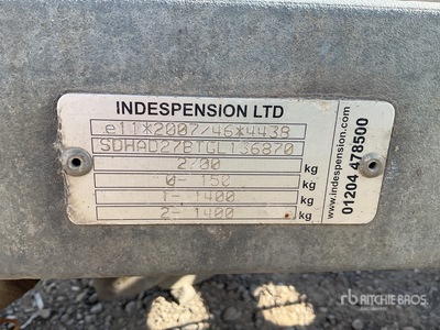 Indespension Apparatuur aanhangwagen
