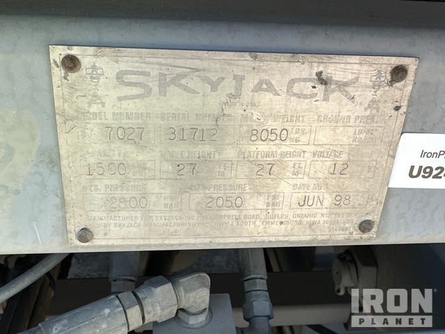 ELEVADOR TIJERA 1998 SKYJACK SJ7027RT