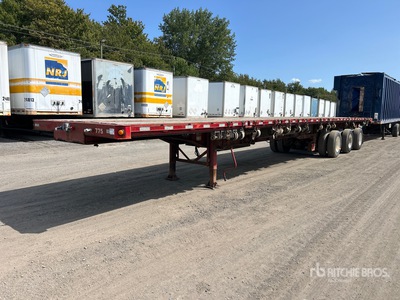 2013 Manac 12353 Tri/A 53 ft Extendable フラットベッドトレーラー