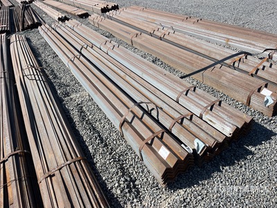 Quantity of (3) Bundles of 3 in x 1/4 in x 20 ft Angle Iron (Unused)