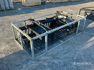 2025 ARTEER RGB-84W 84 in Root Rake Skid Steer Grapple Bucket (Unused)