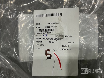 (5) Raytheon BMK150 Magnetic Microphones