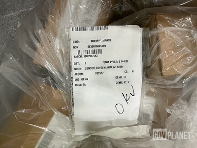 (6) Gaffel Equipment 823-0240-22 Non-Medical Oxygen Analyzer Sensors