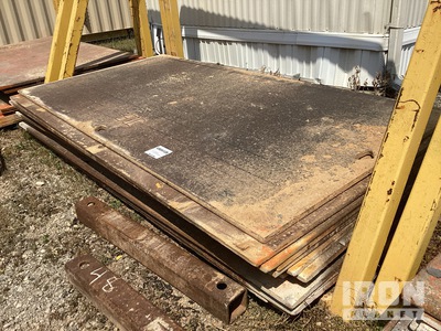 Qty of 11 5 ft x 10 ft x 1 in 5 m x 10 ft (1 in Thick) Plaques d'acier