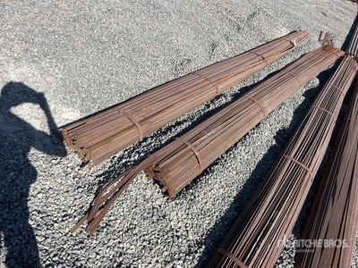 Quantity of (2) Bundles of 1 in x 3/16 in x 20 ft Flat Bar (Unused)