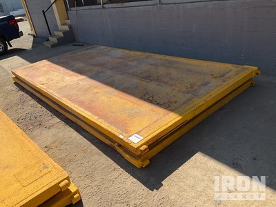 Quantity of (2) Trench Shoring TSS Double Wall End Panel 8 ft 2 in x 16 ft 2 in (4 in Wall) Trench Shield