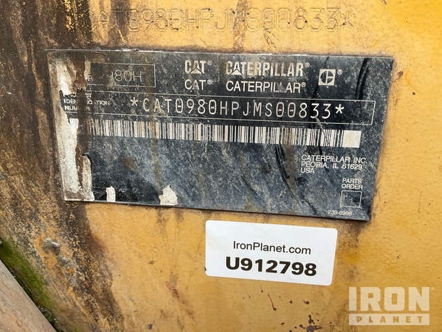 CARGADOR FRONTAL 2006 CATERPILLAR 980H