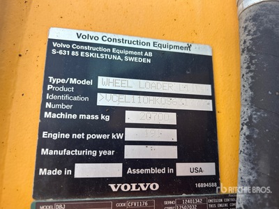 2019 Volvo L110H جرافة