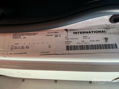 2020 International MV607 6x4 Furgoneta caja cerrada