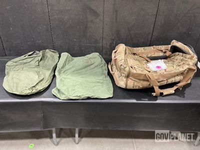 (67) Clothing Bags, (31) Duffel Bags, (28) Barracks Bags & Assorted Items