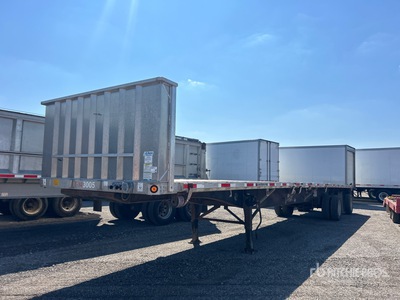 2000 Utility 48 ft T/A Spread Axle Flatbed Trailer