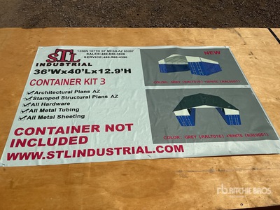 STL Industrial 36 ft x 40 ft مأوى الحاوية (Unused)