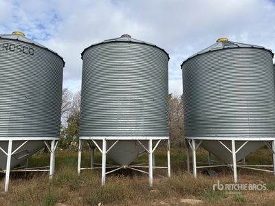 Metal Industries +/- 2000 bu 5 Ring Hopper Cassone per grano