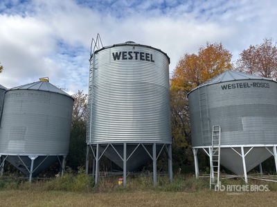 Westeel +/- 5000 bu 5 Ring Hopper صومعة الحبوب