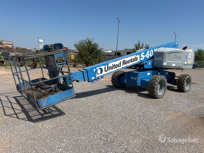 2014 Genie S-60X  4WD Diesel Telescopic Boom Lift (Inoperable)