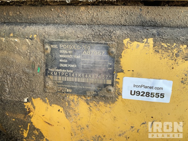 EXCAVADORA 2006 KOMATSU PC400LC7E0