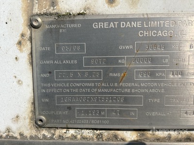 2009 Great Dane Van Trailer