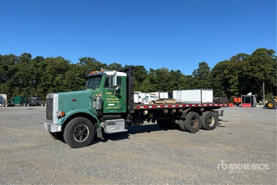 1993 Peterbilt 357 6x4 Flatbed Dump Truck