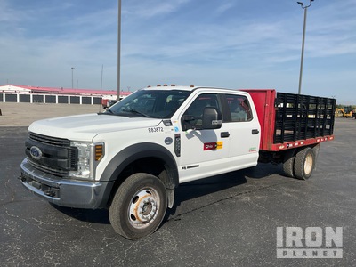 2018 Ford F-550 XL 4x4 Crew Cab Flatbed Truck