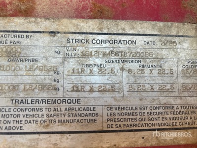 1996 Strick Flatbed Trailer