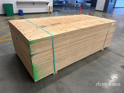 Quantity of (60) 1/2 in x 4 ft x 8 ft CSP/DFP No Stamp Plywood (Unused)