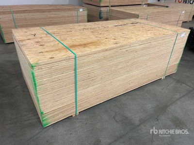 Quantity of (50) 5/8 in x 4 ft x 8 ft CSP/DFP No Stamp Plywood (Unused)